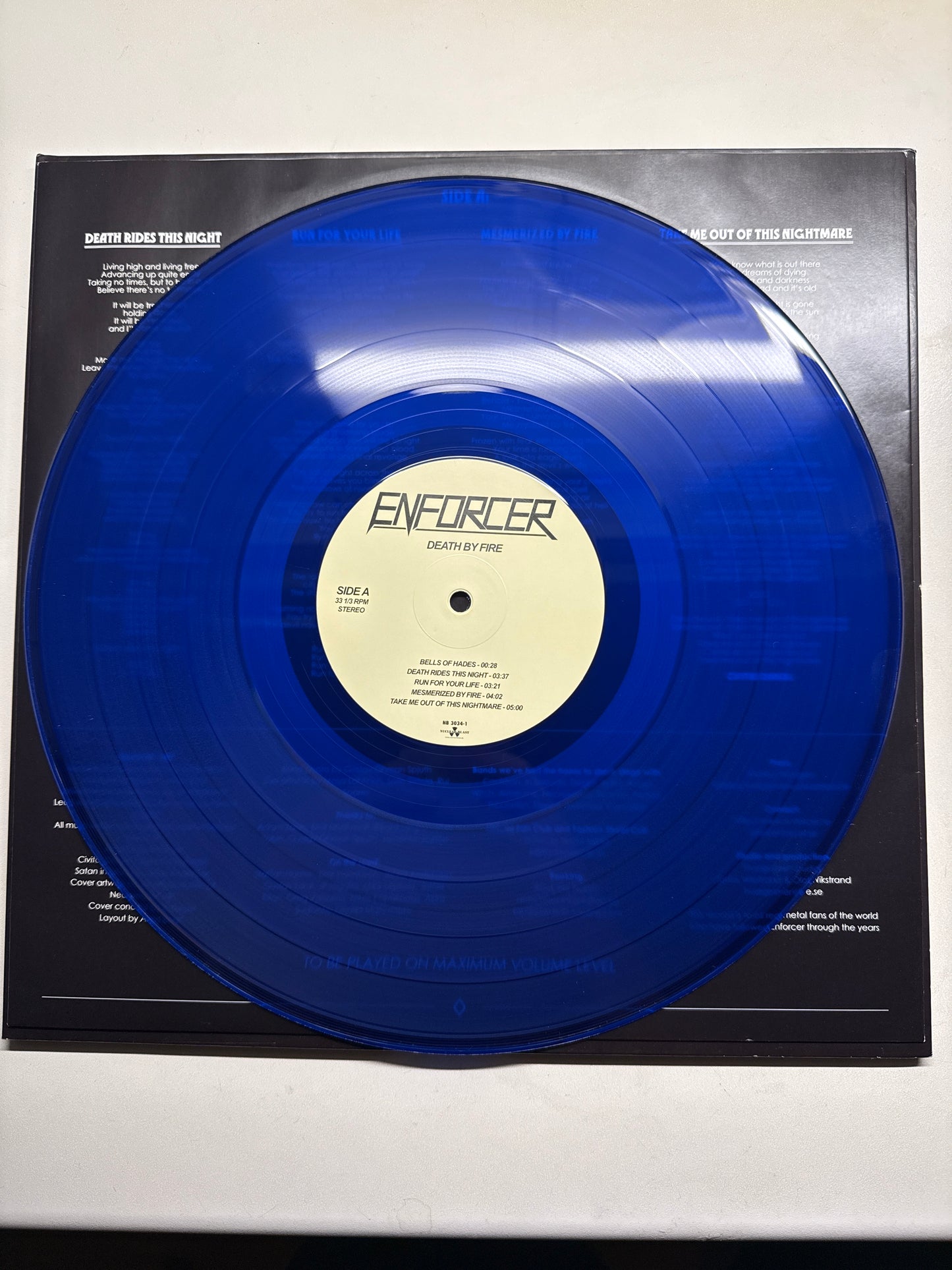 Death By Fire Blue Vinyl (Nuclear Blast 2013)
